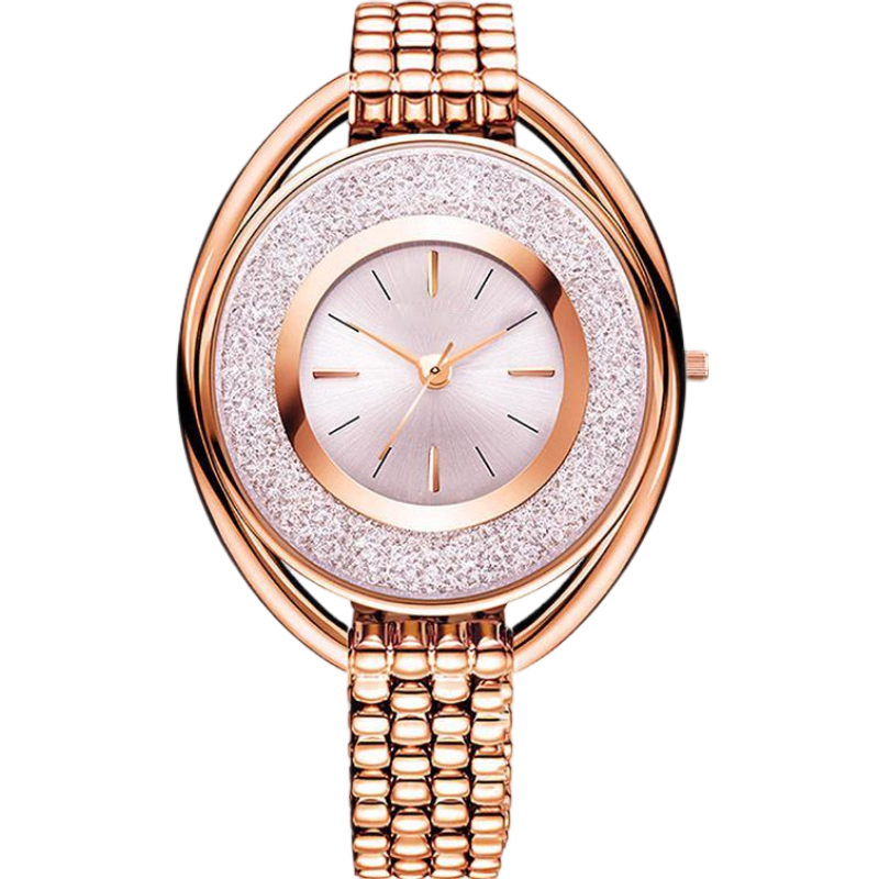 Women's Custom Stainless Steel Quartz Watch, 38mm Dial, Sapphire Glass, Waterproof